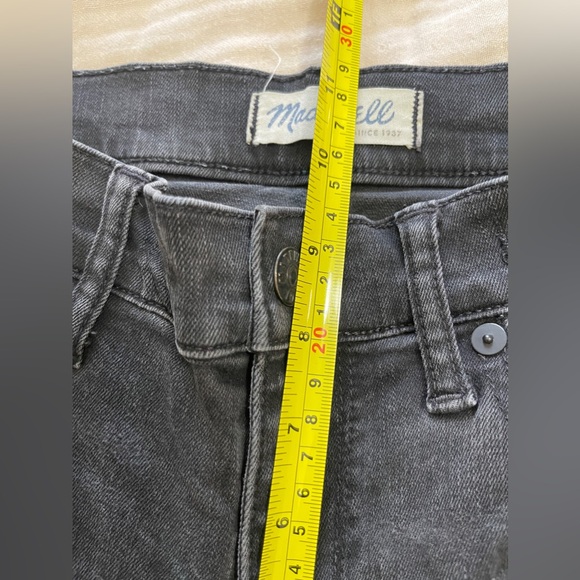 Madewell Jeans Size 26 Ash Black High Riser Skinny Moto Denim - Picture 15 of 15